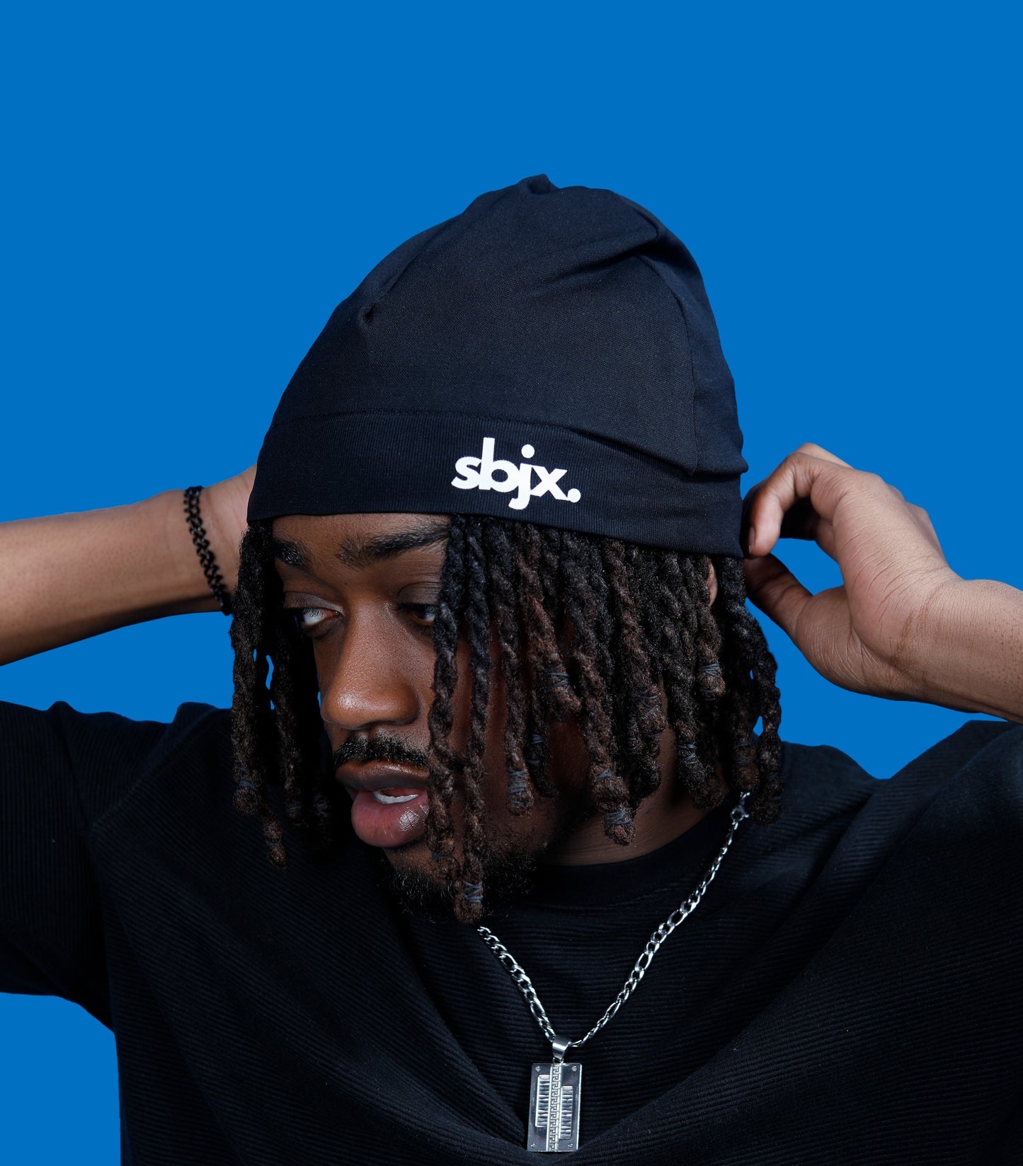 Satin Lined Skull Cap - Black